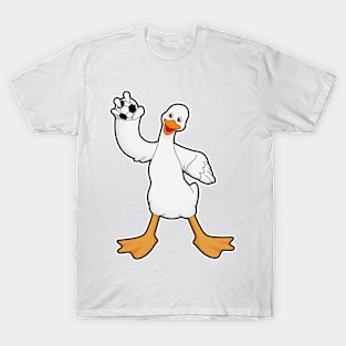 Duck as Handball player with Handball T-Shirt